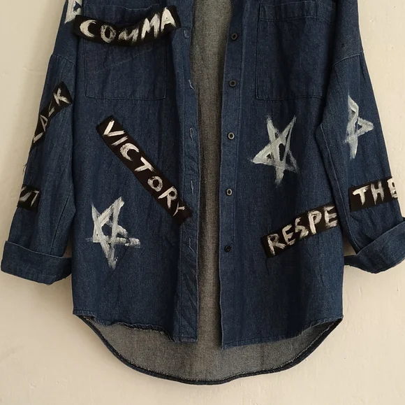 Denim Shirt Customised Shirt - Picture 7 of 8